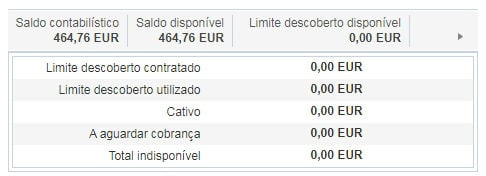 saldo disponivel online